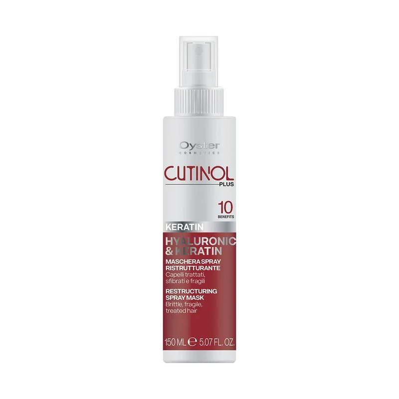 Oyster Cosmetics Cutinol Maschera Spray Ristrutturante Capelli trattati, sfibrati e fragili 150ml