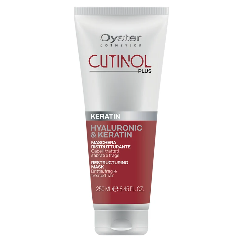 Oyster Cosmetics Cutinol Maschera Ristrutturante Capelli Trattati, Sfibrati e Fragili 250ml