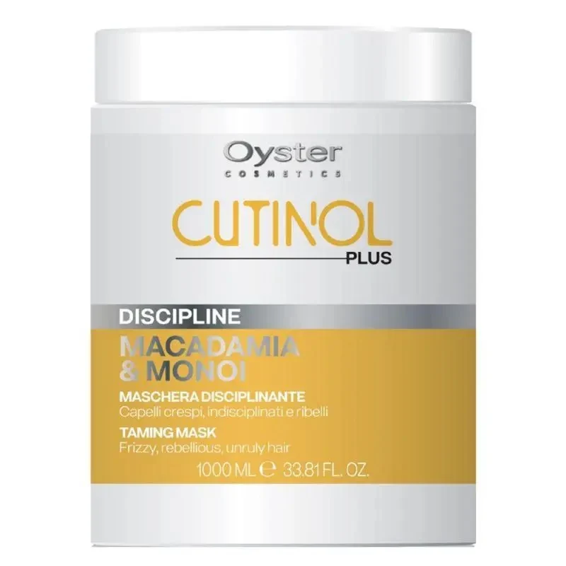 Oyster Cosmetics Cutinol Maschera Disciplinante Capelli Crespi, Indisciplinati e Ribelli 1000ml
