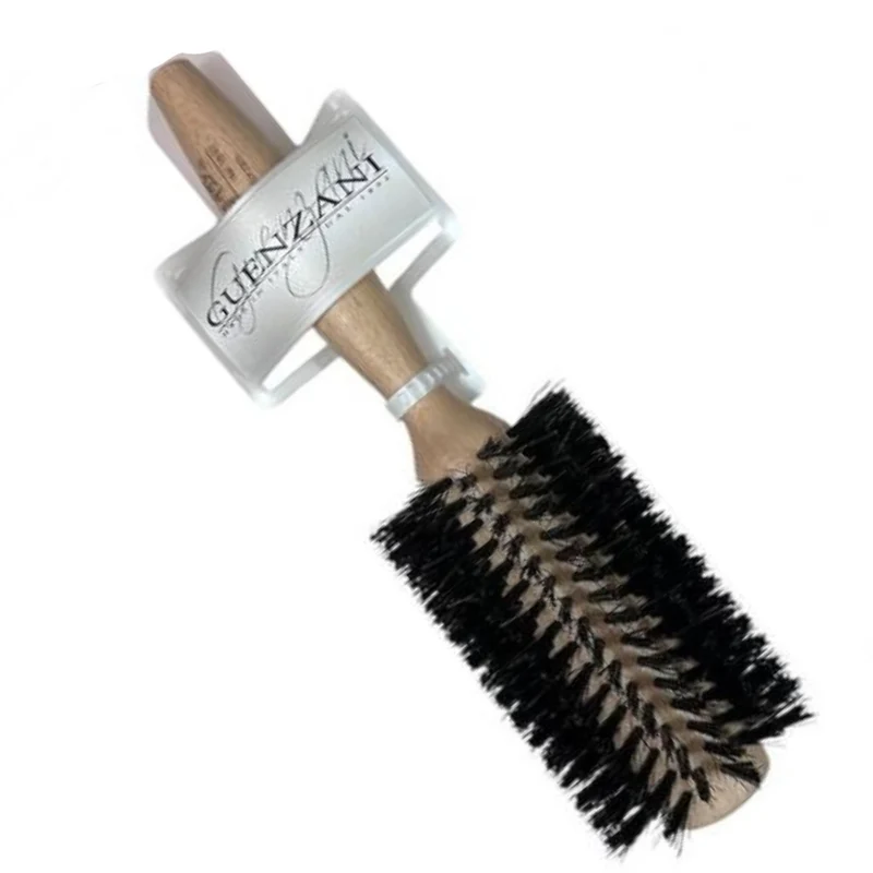 Guenzani Professional Spazzola Tonda Legno Chiara Setole Fitte Ø25