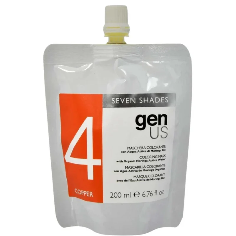 Genus Seven Shades Maschera Colorante - 4 Copper 200ml