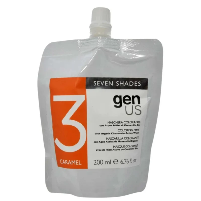 Genus Seven Shades Maschera Colorante - 3 Caramel 200ml