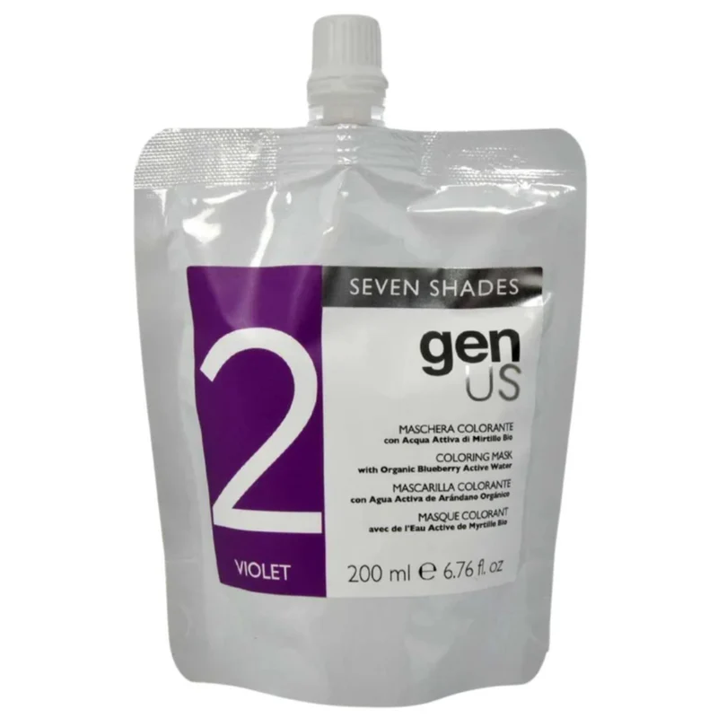 Genus Seven Shades Maschera Colorante - 2 Violet 200ml