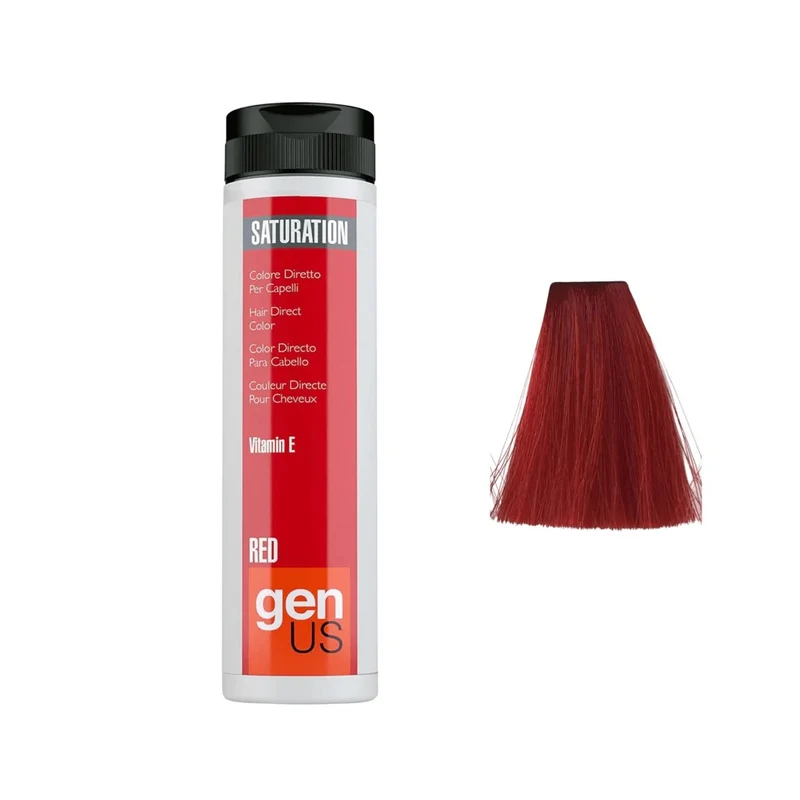Genus Saturation Colore Diretto Per Capelli - Red 150ml