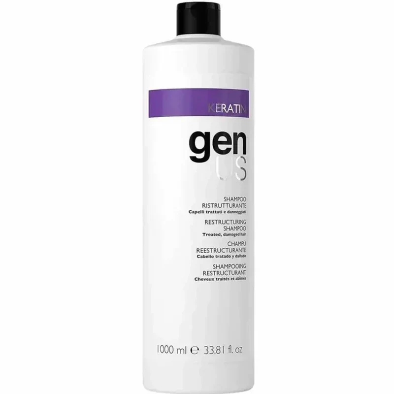 Genus Keratin Shampoo Ristrutturante - Capelli Trattati e Danneggiati 1000ml