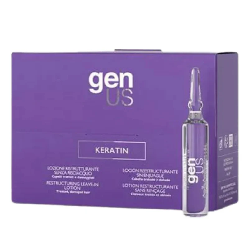 Genus Keratin Lozione Ristrutturante Senza Risciacquo 12x10ml