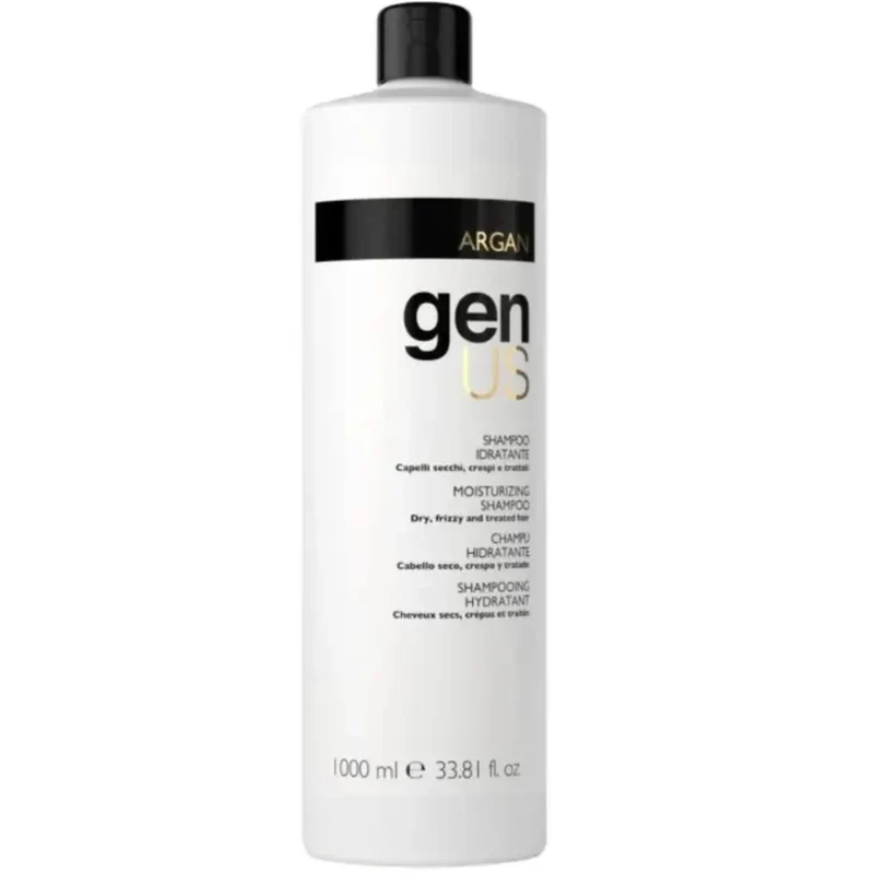 Genus Argan Shampoo Idratante - Capelli Secchi, Crespi e Trattati 1000ml
