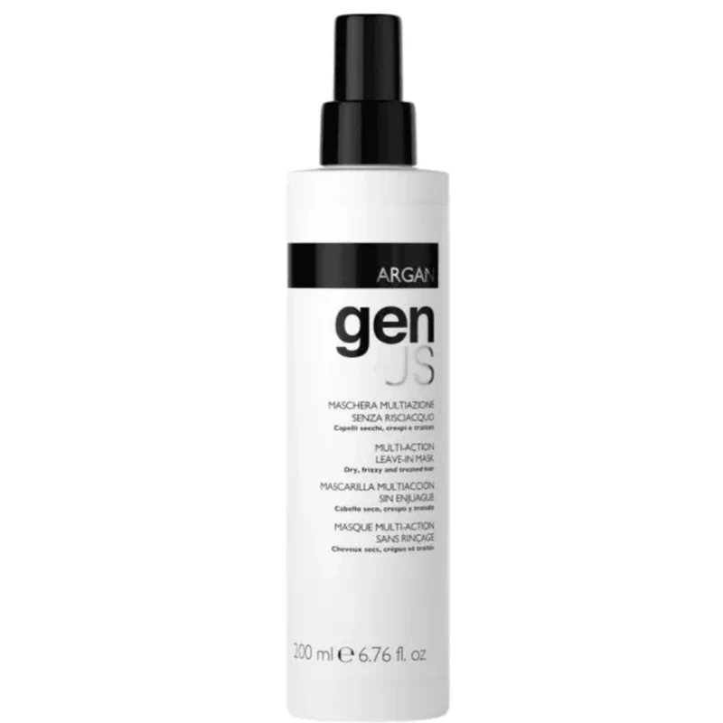 Genus Argan Maschera Multiazione Senza Risciacquo - Capelli Secchi, Crespi e Trattati 200ml