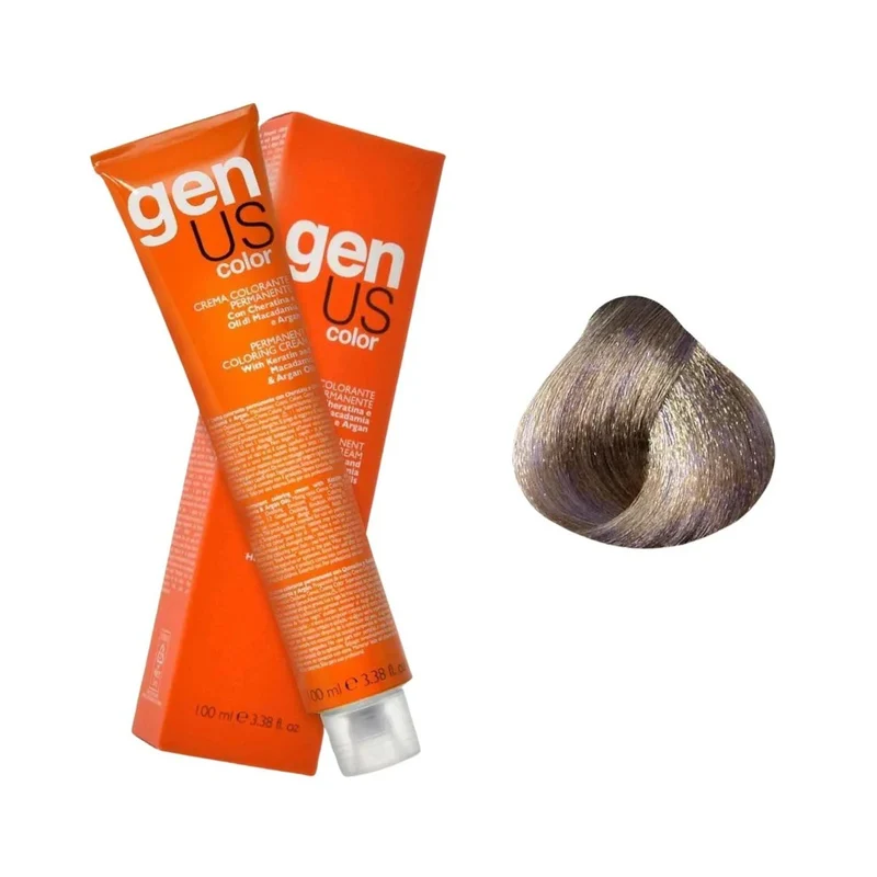 Genus Crema Colorante Permanente - 9.21 Biondo Chiarissimo Cenere Irisè 100ml
