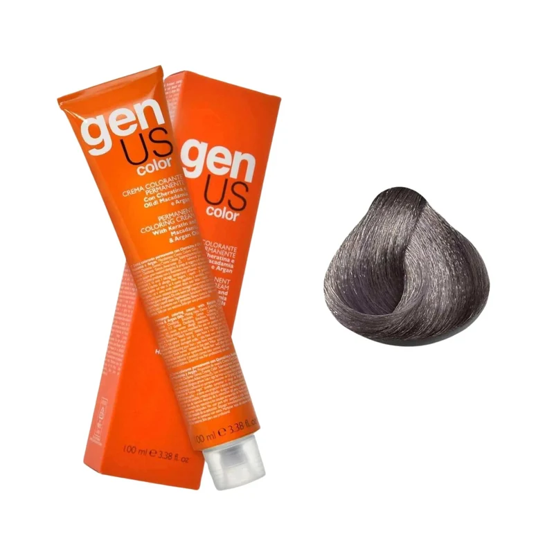 Genus Crema Colorante Permanente - 8.21 Biondo Chiaro Cenere Irisè 100ml