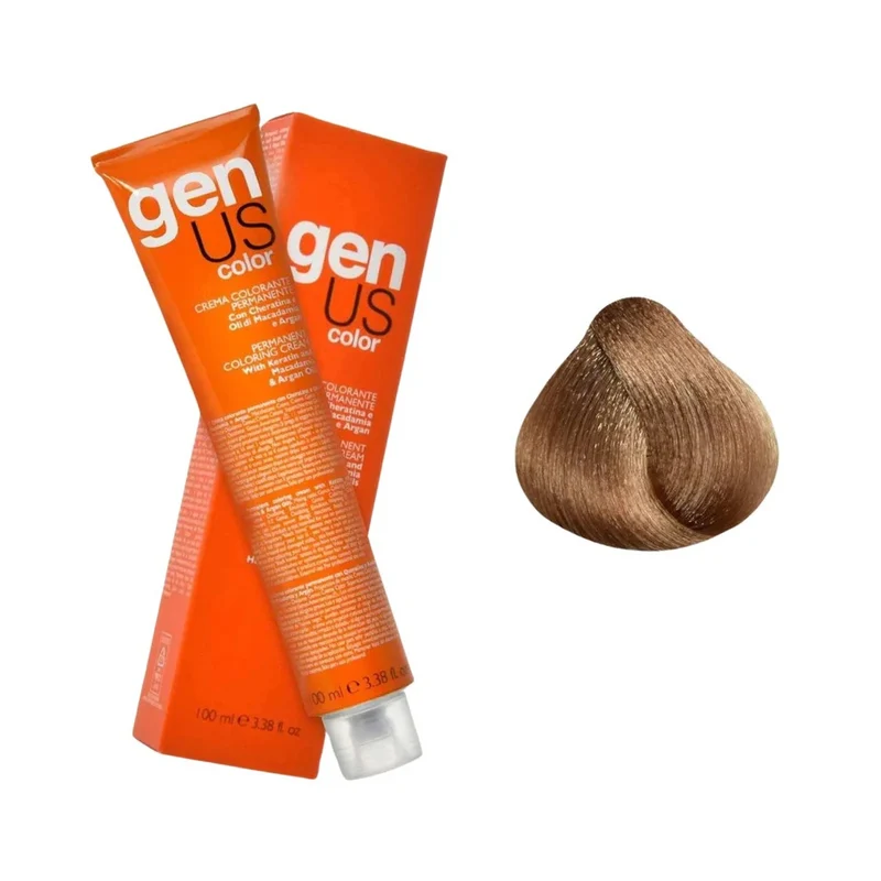 Genus Crema Colorante Permanente - 8.13 Biondo Chiaro Cenere Dorato 100ml