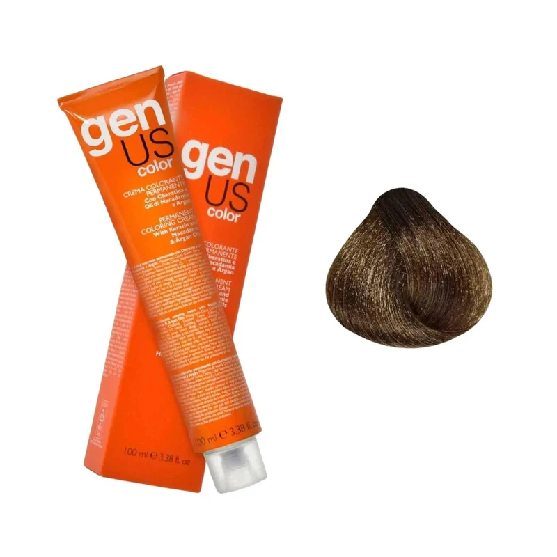 Genus Crema Colorante Permanente - 8.00 Biondo Chiaro Intenso 100ml