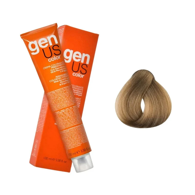 Genus Crema Colorante Permanente - 8.0 Biondo Chiaro 100ml