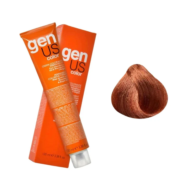 Genus Crema Colorante Permanente - 7.43 Biondo Rame Dorato 100ml