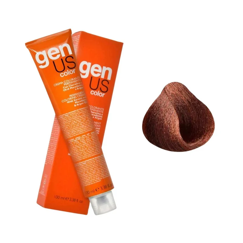 Genus Crema Colorante Permanente - 7.4 Biondo Rame 100ml