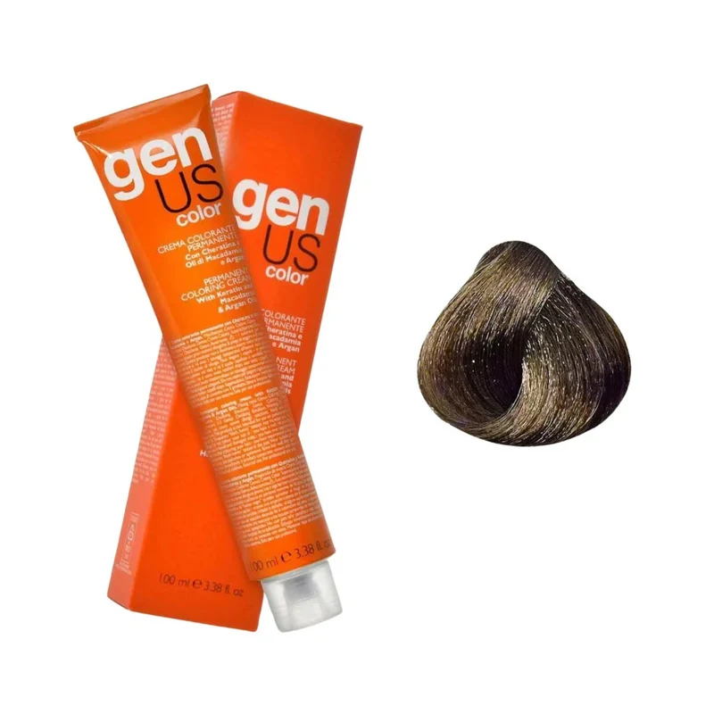 Genus Crema Colorante Permanente - 7.21 Biondo Cenere Irisè 100ml