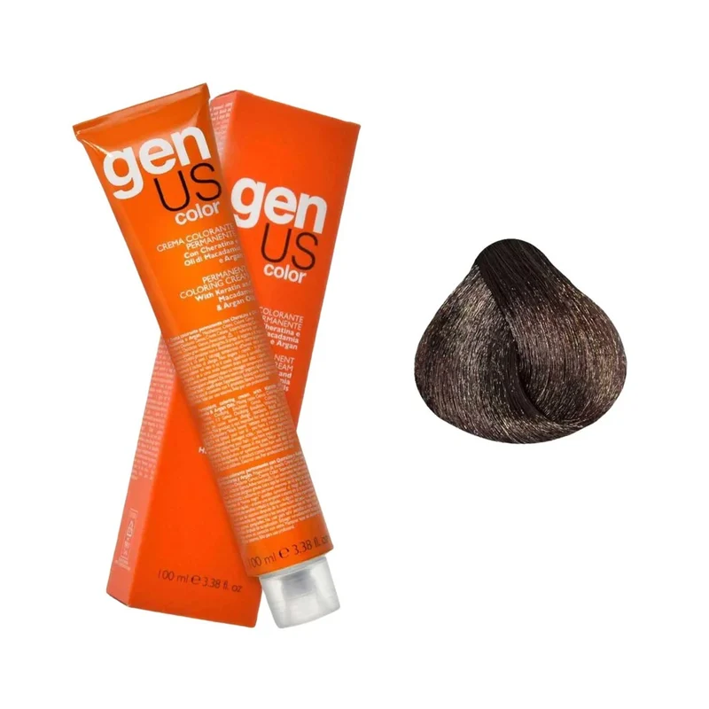 Genus Crema Colorante Permanente - 7.11 Biondo Cenere Intenso 100ml