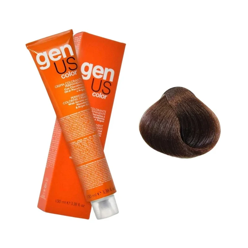 Genus Crema Colorante Permanente - 5.34 Castano Chiaro Cioccolato 100ml