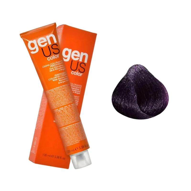 Genus Crema Colorante Permanente - 5.22 Castano Chiaro Viola Intenso 100ml