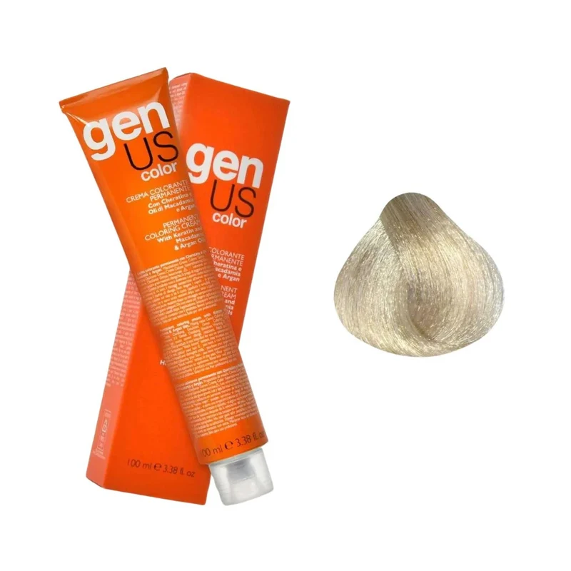Genus Crema Colorante Permanente - 12.0 Super Biondo Platino Extra 100ml