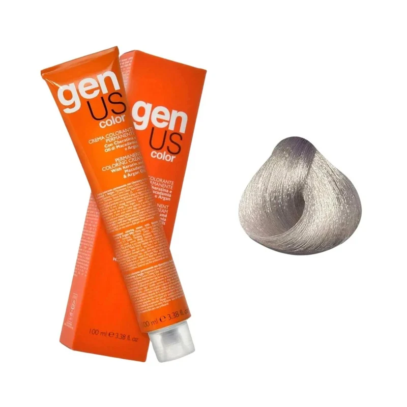 Genus Crema Colorante Permanente - 11.21 Super Biondo Platino Cenere 100ml