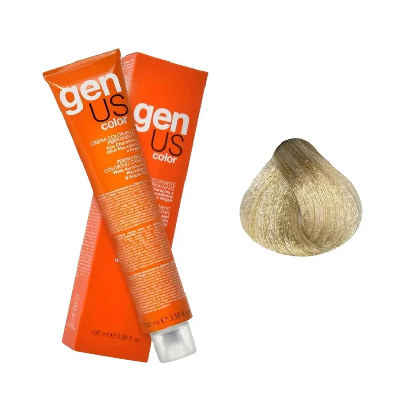 Genus Crema Colorante Permanente - 11.2 Super Biondo Platino Perla 100ml