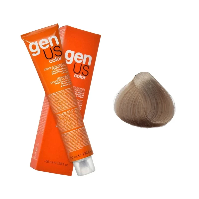Genus Crema Colorante Permanente - 11.1 Super Biondo Platino Cenere 100ml