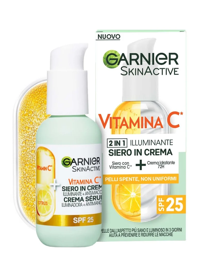 Garnier Skin Active Siero in Crema Illuminante 2 in 1 Vitamina C