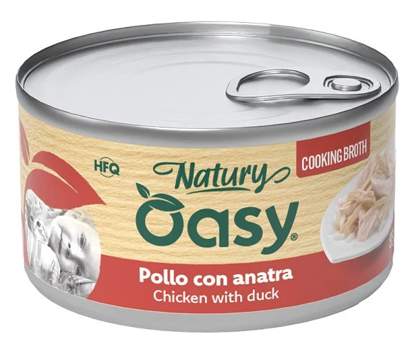 Oasy Wet Cat Natury Cooking Broth Pollo Anatra 85 g