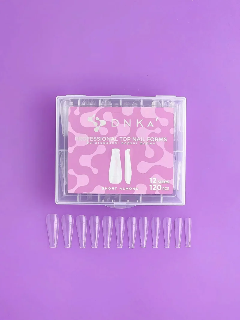 Dnka' Professional Nail Forms 120pz Short Almond