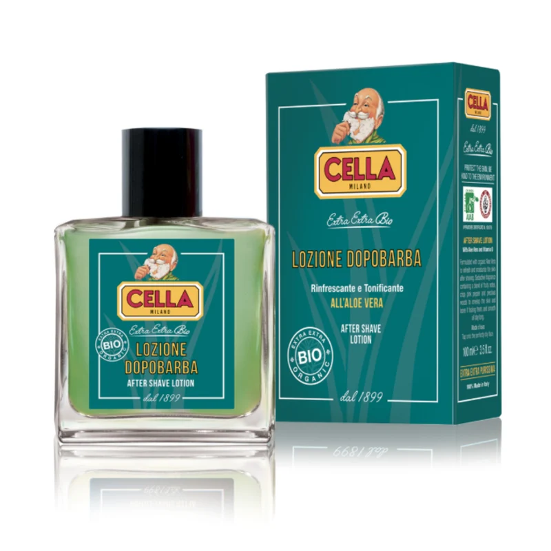 Cella Milano Bio Lozione Dopobarba Rinfrescante e Tonificante All'aloe Vera 100ml