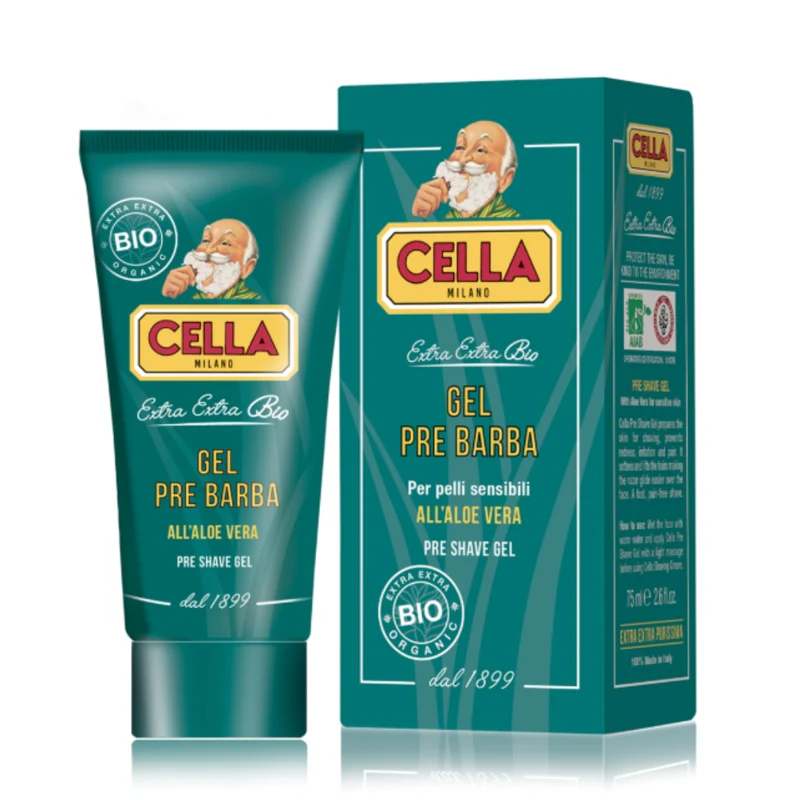 Cella Milano Bio Gel Pre Barba Per Pelli Sensibili All'aloe Vera 75ml
