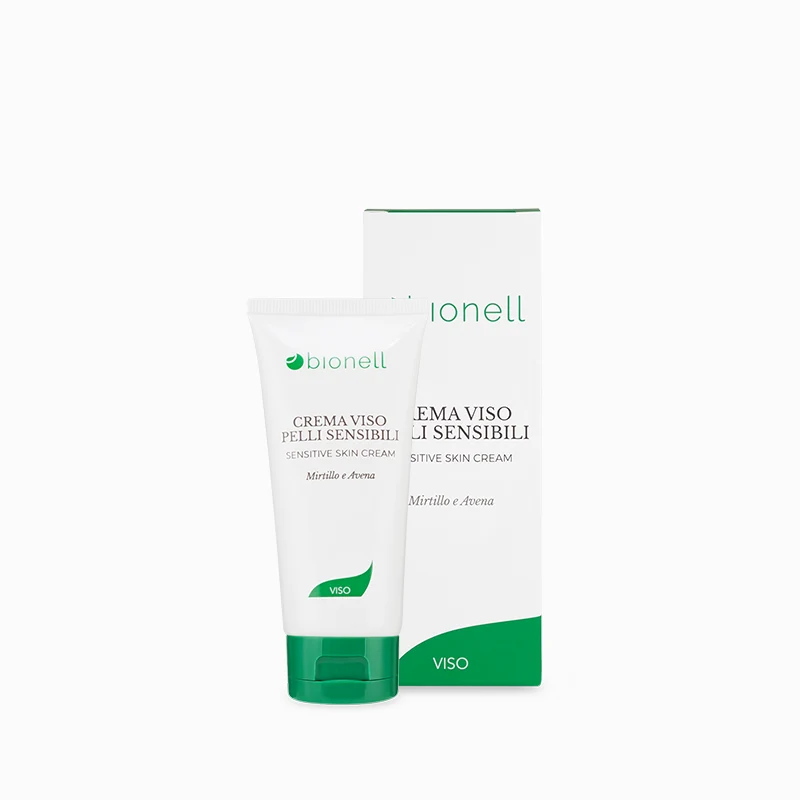 Bionell Crema Viso Pelli Sensibili - Mirtillo e Avena 50ml
