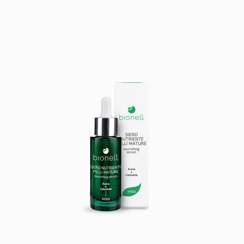 Bionell Siero Viso Nutriente per Pelli Mature - Avena e Calendula 30ml