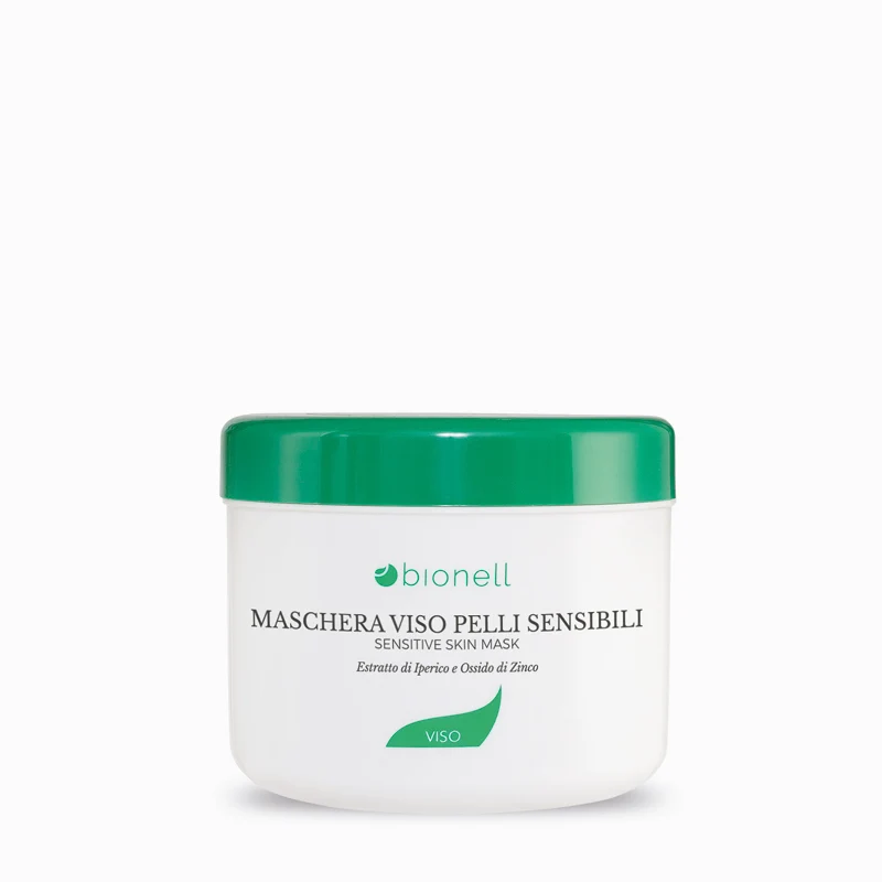 Bionell Maschera Viso Pelli Sensibili - Estratto di Iperico e Ossido di Zinco 500ml