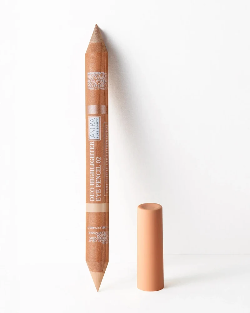 Astra Pure Beauty Duo Highlighter Eye Pencil - 02 Peach Crumble