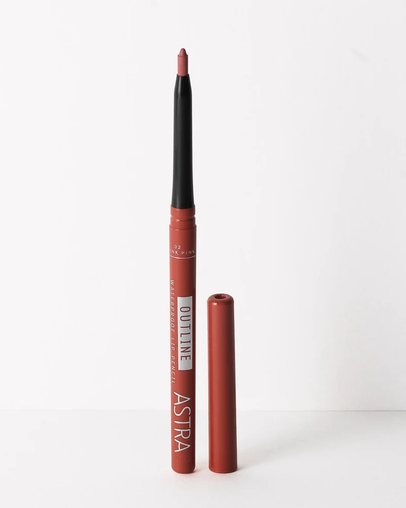 Astra Outline Lip Pencil Waterproof - 02 Think Pink