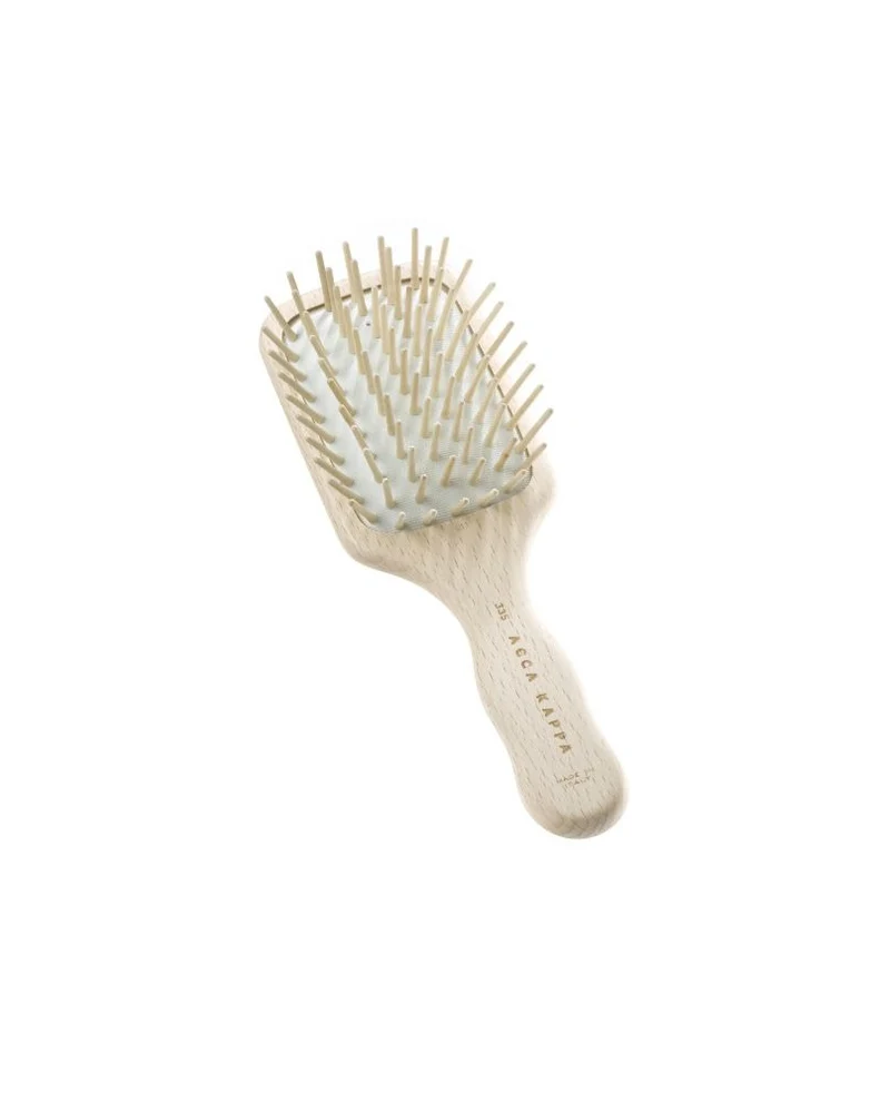 Accakappa Spazzola per Capelli con Spilli in Legno Travel Size