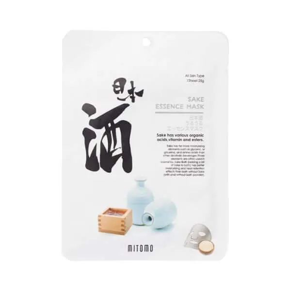 MITOMO Sake essence mask 26g - Maschera viso giapponese al sakè