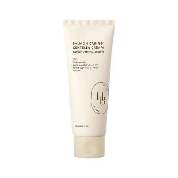 HEVEBLUE Salmon Caring Centella Cream 100ml - Crema viso coreana con centella