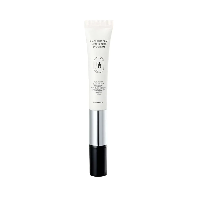 HEVEBLUE Black Yuja Bean Lifting Auto Eye Cream 15ml - Contorno occhi con testina vibrante