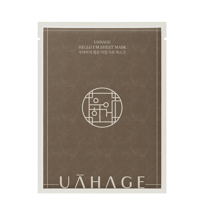 UAHAGE Hello I'm Sheet Mask 25ml - maschera viso coreana idratante