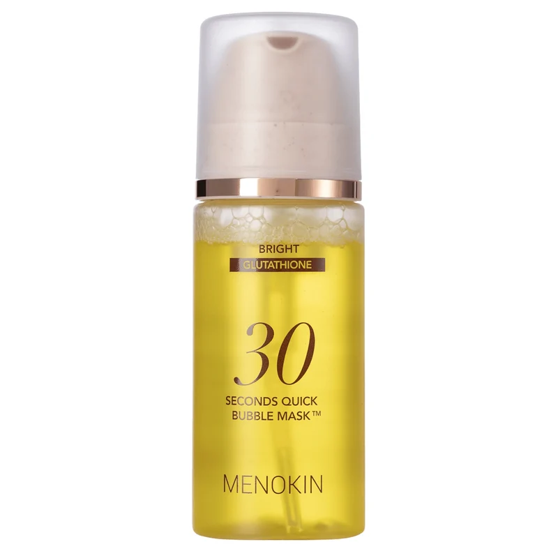 MENOKIN 30 Seconds Quick Bubble Mask Bright 95ml - Maschera viso bubble illuminante