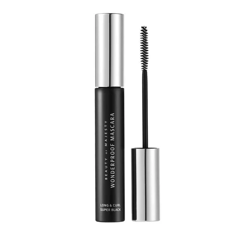 BEAUTY OF MAJESTY B.O.M Wonderproof Mascara Long & Curl #01 Super Black 8g - Mascara incurvante nero