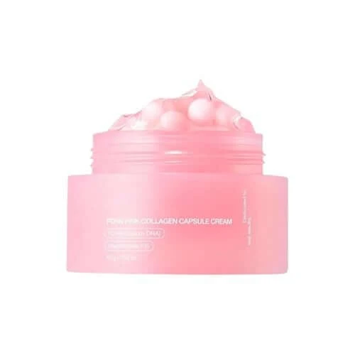 MEDICUBE PDRN Pink Collagen Capsule Cream 55g - Crema viso con capsule al dna di salmone