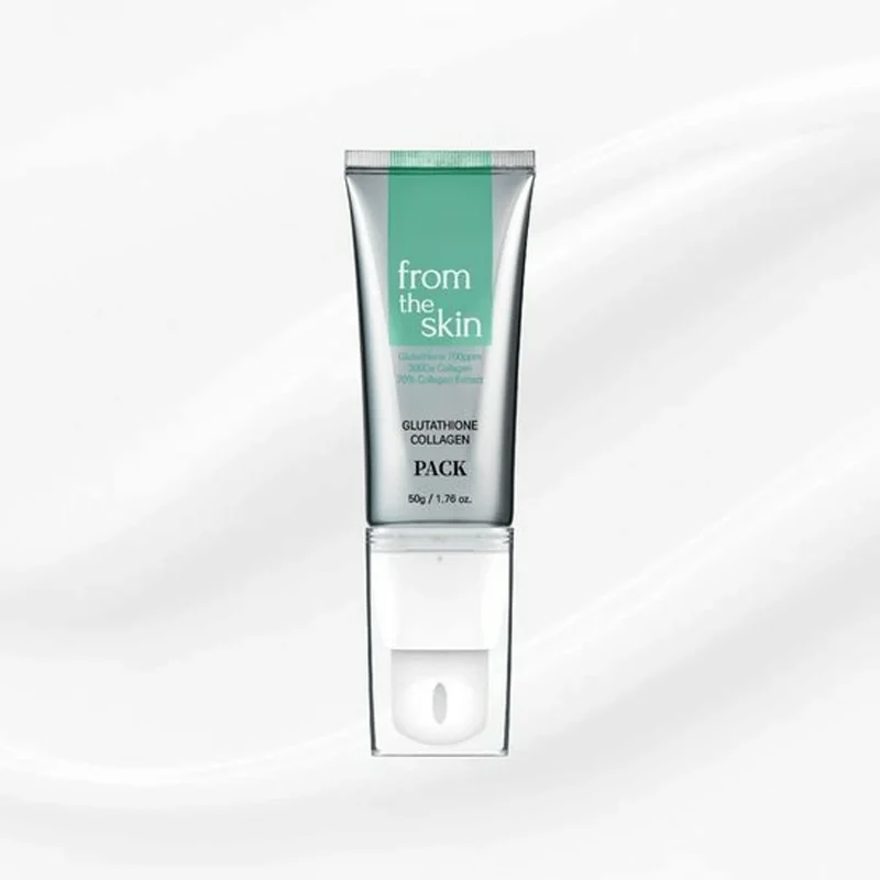 FROM THE SKIN Glutathione Collagen Pack 50g - Maschera viso illuminante e idratante effetto pellicola