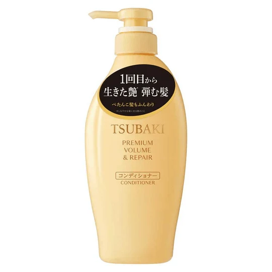 SHISEIDO TSUBAKI Premium & Volume Repair Conditioner 450ml - Balsamo per capelli con olio di camelia