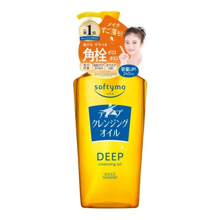 KOSE Softymo Deep Cleansing Oil 240ml - Olio detergente struccante