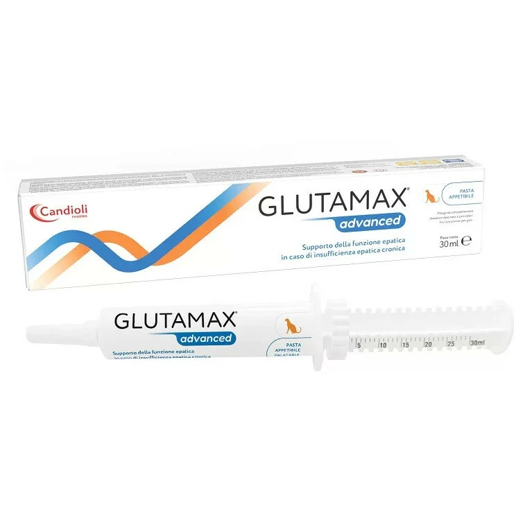 Candioli Glutamax Advanced Pasta Mangime Complementare Per Cani/Gatti 30ml Siringa Dosatrice