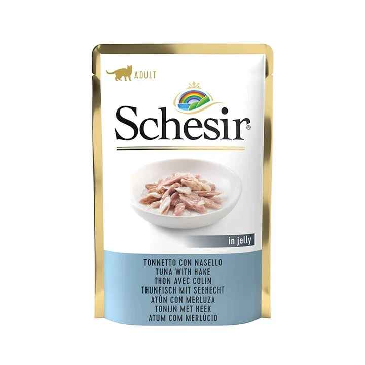 Schesir In Jelly Gatto Tonnetto Con Nasello In Gelatina 85g In Busta